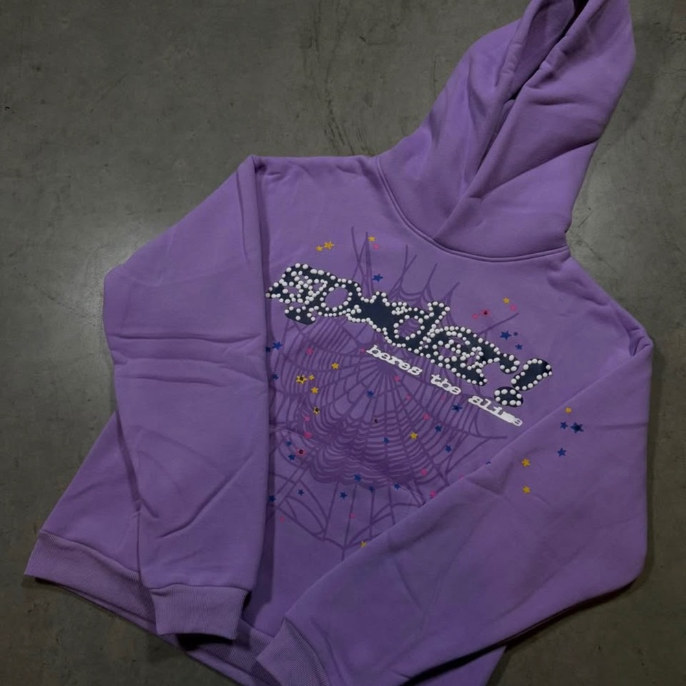 Purple spider hoodie